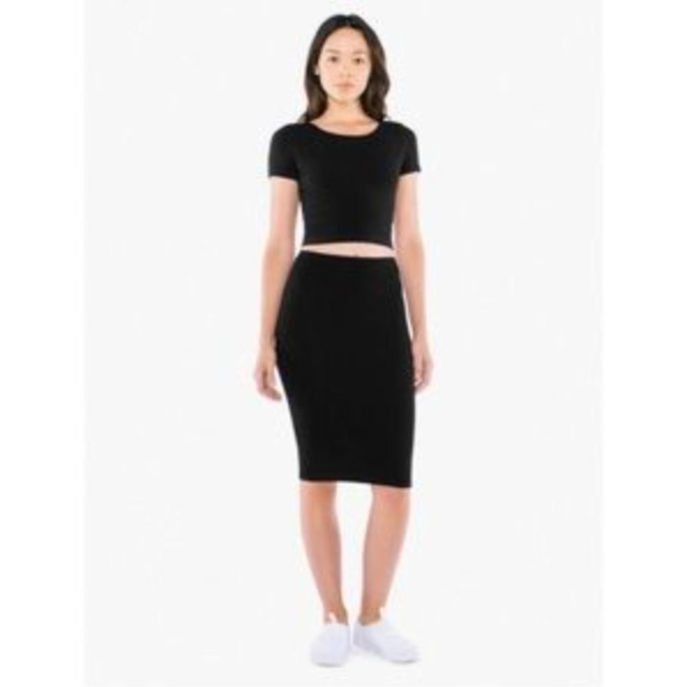 NWT American Apparel Black Ponte Skirt Size S